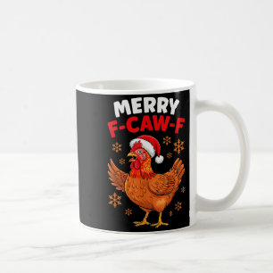 Mug Joyeux Noël F-caw-f drôle Santa poulet