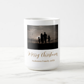 Mug joyeux noël famille or 20xx photo simple mo
