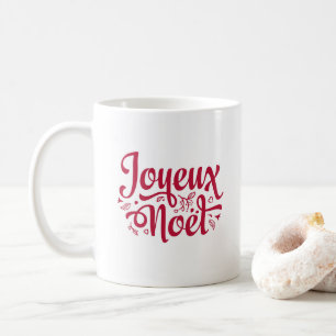 Mug Joyeux Noel Français Noël salut rouge blanc
