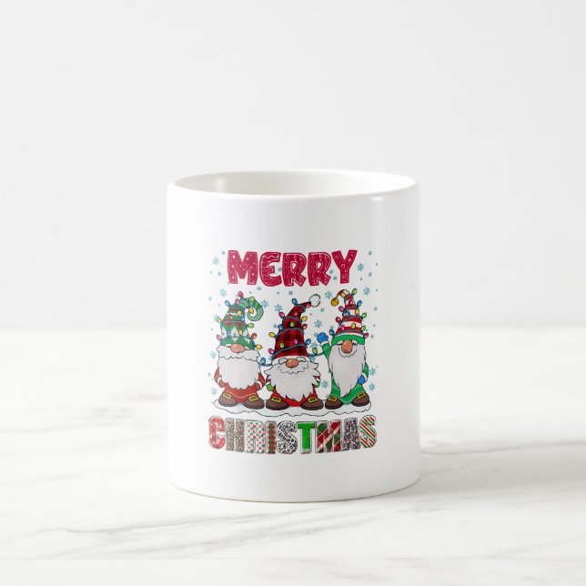 Mug Joyeux Noël Gnome Famille Funny Jeu de Noël Arbre (Centre)