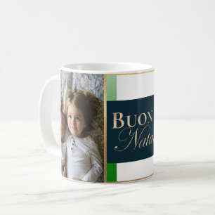 Mug Joyeux Noël italien personnalisé avec photo