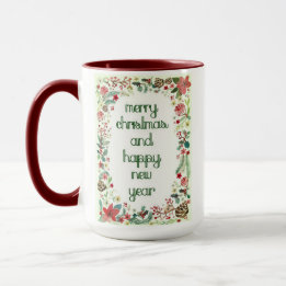 Mug Joyeux Noël Joyeux Nouvel An Cadeau de vacances