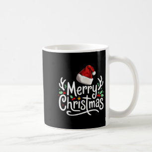 Mug Joyeux Noël Lumières Chapeau de Père Noël Rouge No