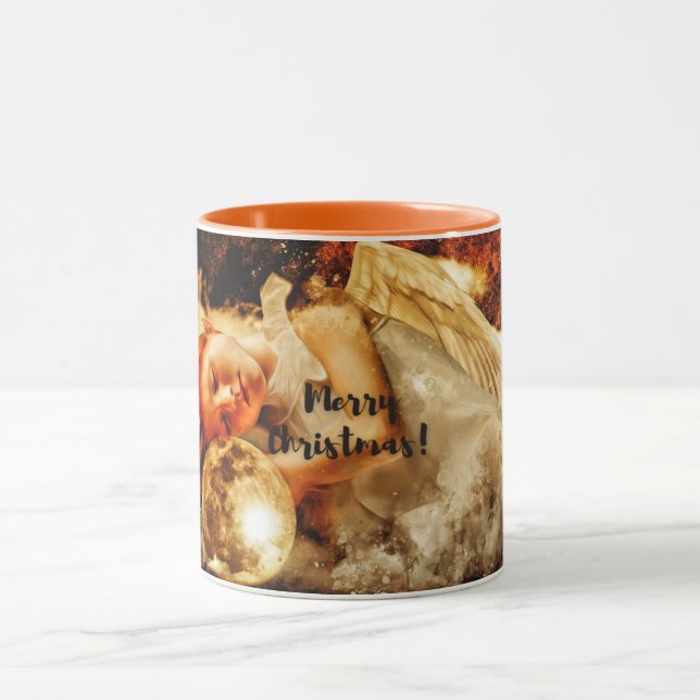 Mug Joyeux Noël Lune Ange (Centre)