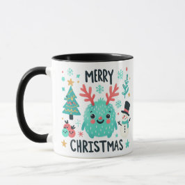 Mug Joyeux Noël mignon Fluffy