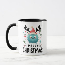 Mug Joyeux Noël mignon Fluffy