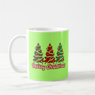 Mug Joyeux Noël Motif Arbres à Carreaux de Buffalo -42
