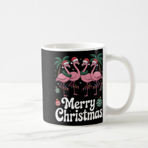 Mug Joyeux Noël Nk Flamant Rose Chapeau Santa Xmas Lum