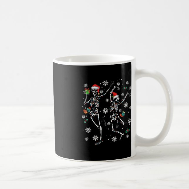 Mug Joyeux Noël Noël Squelette Danc (Droite)