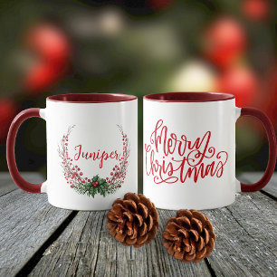Mug Joyeux Noël Nom de la couronne