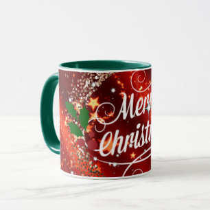 Mug Joyeux Noël, parties scintillant et pétillant