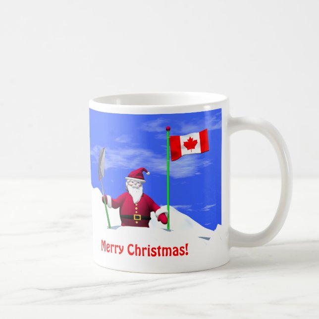Mug Joyeux Noël Père Noël au Canada (Droite)