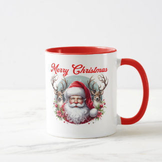 Mug Joyeux Noël Père Noël avec Renne