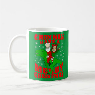 Mug joyeux noël père Noël biden kamala harris dinosaur