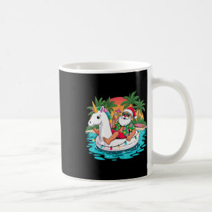 Mug Joyeux Noël Père Noël Se Détendre Sur Float Unicor
