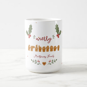 Mug Joyeux Noël personnalisé en ASL Mains en pain d'ép
