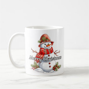 Mug Joyeux Noël Petit Bonhomme de Neige Emmitouflé