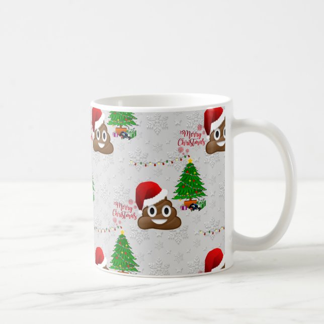 Mug joyeux noël poo émoji (Droite)
