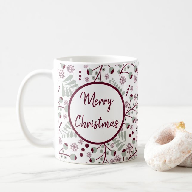 Mug Joyeux Noël Red Berries (Avec donut)