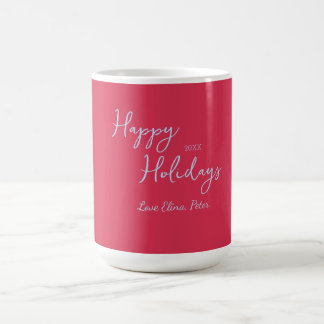 Mug Joyeux NOËL ROSE BLEU PASTEL MODERNE