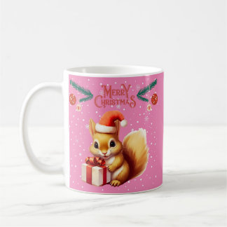 Mug Joyeux Noël rose - Chipmunk