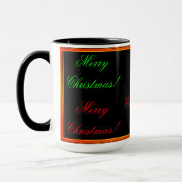 Mug Joyeux Noël Rouge Musique d'or