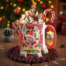 Joyeux Noël Rouge personnalisé HO! HO! HO! HO!