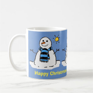 Mug Joyeux Noël Salutation personnalisée.