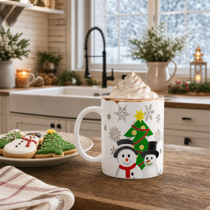 Mug Joyeux Noël Snowman Personnalisé