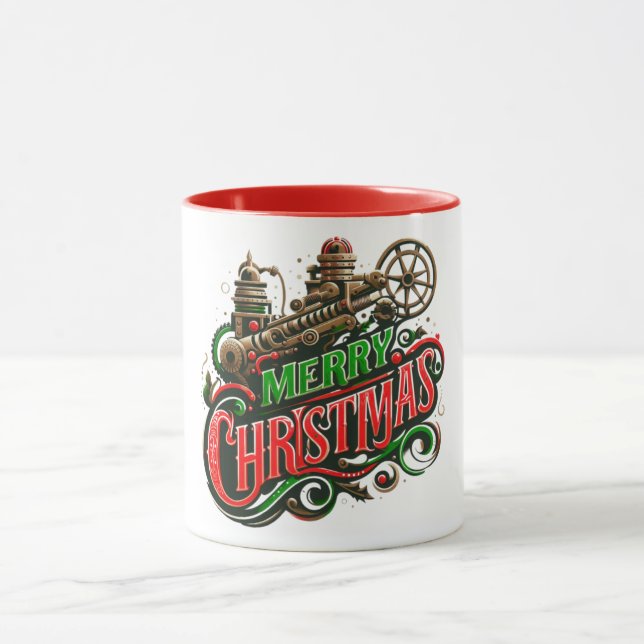 Mug Joyeux Noël steampunk (Centre)