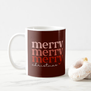 Mug Joyeux Noël Texte de voeux Rouge