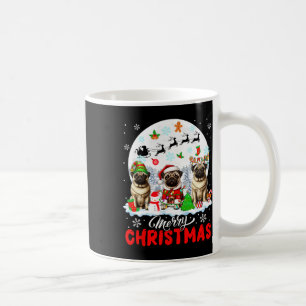 Mug Joyeux Noël Trois Père Noël Elf Reindeer Carlins O