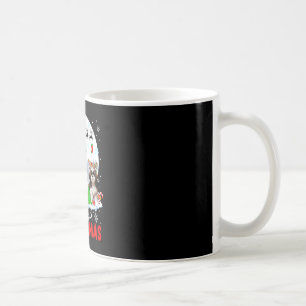 Mug Joyeux Noël Trois Père Noël Elf Reindeer Shih Tzus