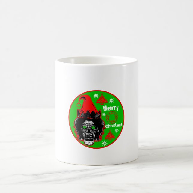 Mug Joyeux Noël Zombie Green Eyes style 3 (Centre)