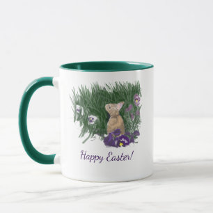 Mug Joyeux Pâques   Violettes violettes violettes lapi