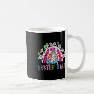Mug Joyeux Pâques Y'all Trois oeufs de lapin mignons C