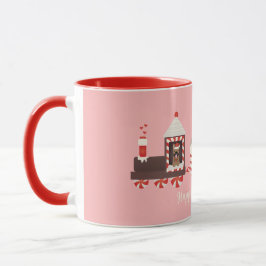 Mug Joyeux Pawlidays Chien Noël Train de vacances