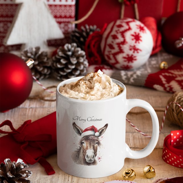 Mug Joyeux petit âne de Noël, coutume (Créateur téléchargé)