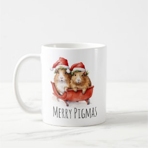 Mug Joyeux Pigmas Noël Guinée porc café