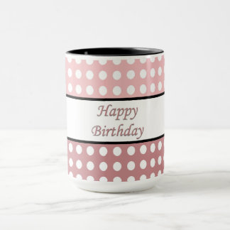 Mug Joyeux point Polka d'anniversaire