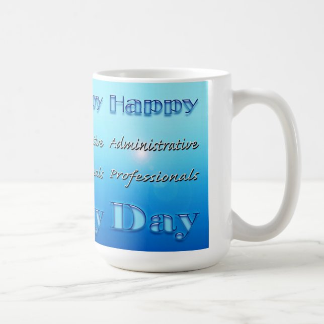 Mug Joyeux Professionnels de l'Administration Jour Ble (Droite)