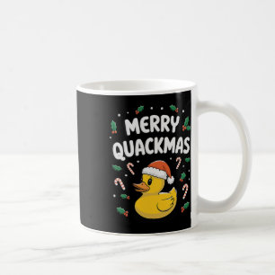 Mug Joyeux Quackmas Canard en caoutchouc Noël