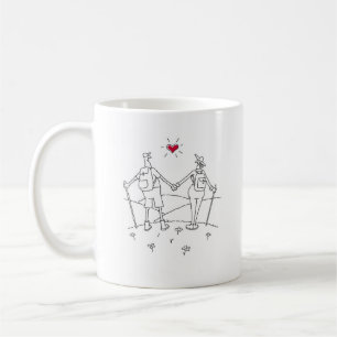 Mug Joyeux Randonnée Mariage Anniversaire Red Heart