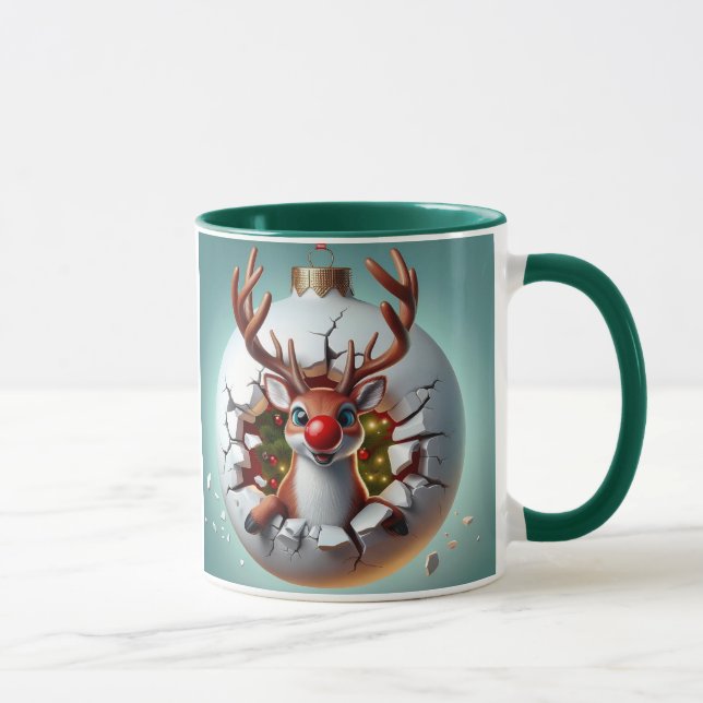Mug Joyeux rennes de Noël (Droite)