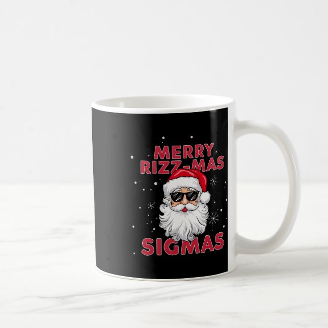 Mug Joyeux Rizz Mas Sigmas Père Noël Noël (Droite)