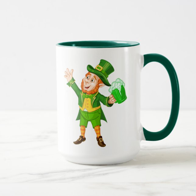 Mug Joyeux Saint Patrick's Day Leprechaun (Droite)