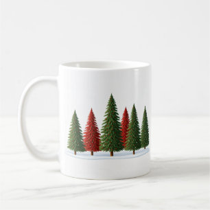Mug Joyeux sapin de Noël : Dessins festifs et artistiq