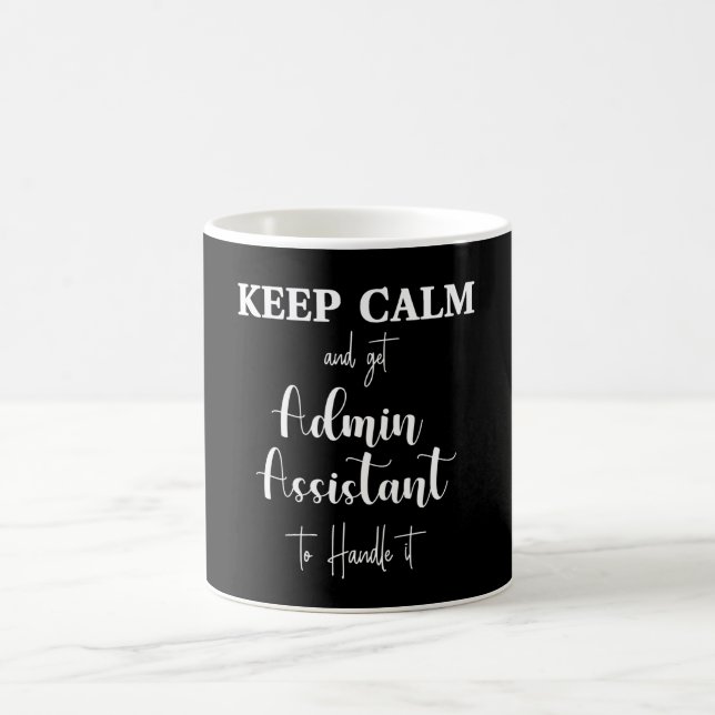 Mug Joyeux Secrétaire jour. Professionnel administrati (Centre)