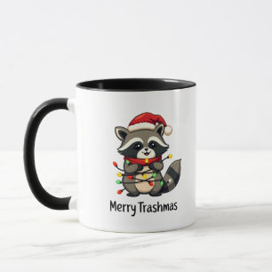 Mug Joyeux Trashmas Funny Raccoon Noël