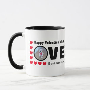 Mug Joyeux Valentines Jour Chien Papa Coeurs Amoureux 